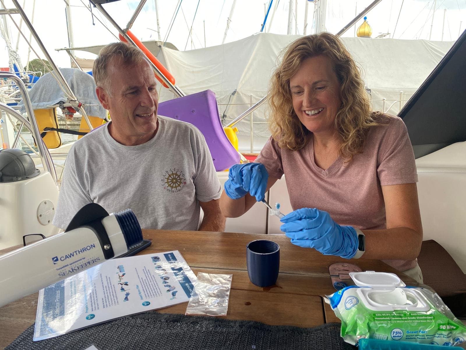 “I'm really excited. I feel like we're part of something,” says Ron Van der Plas of the sailing yacht Eudora.